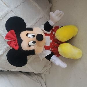 Vintage 80s Disneyland Walt Disney World Minnie Mouse Plush Stuffed Animal